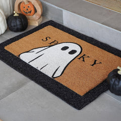 THEODORE MAGNUS Halloween Door Mat side view showing thickness