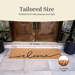 THEODORE MAGNUS Welcome Mat non-slip backing detail