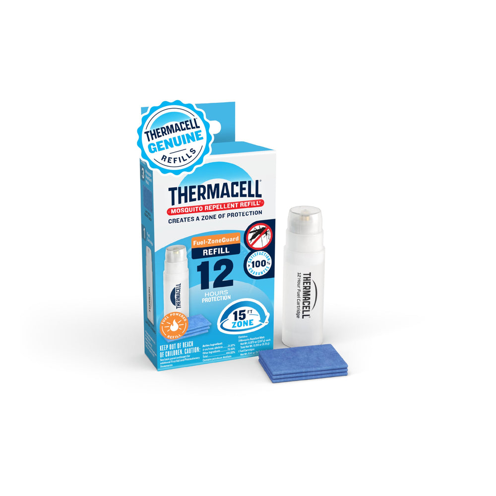 Thermacell Mosquito Repellent Fuel-ZoneGuard refills pack with cartridge and mats