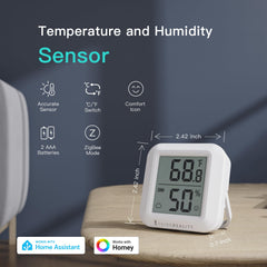 THIRDREALITY Zigbee Temperature and Humidity Sensor LCD display close-up