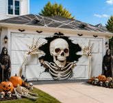 THISFIND Giant Skull Halloween Garage Door Banner 6x13 ft