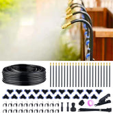 Thiswing 360° Adjustable Drip Irrigation System complete kit with various components