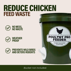 Three feeder ports included in Poultry Pro kit