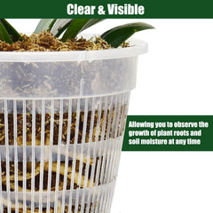 Tialero Orchid Pot set with clips and cotton rope