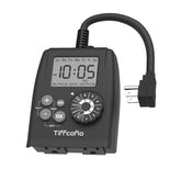 Tiffcofio Digital Outdoor Timer Outlet front view with large display