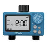 Tiffcofio Sprinkler Timer Outdoor front view with two outlets