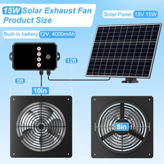 Tiflev Solar Powered Fan installed in a chicken coop