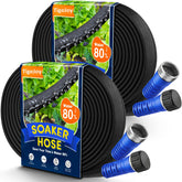 TigeJoy 100FT Flat Soaker Hose in blue colour, front view