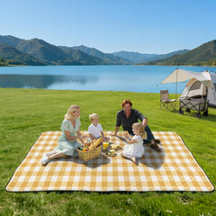 TigeJoy Extra Large Picnic Blanket spread out on grass
