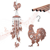 TIGGSY Chicken Wind Chime featuring large and small chickens