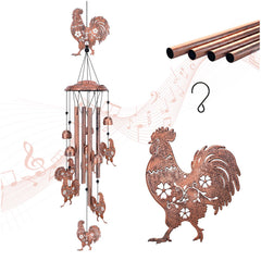 TIGGSY Chicken Wind Chime featuring large and small chickens