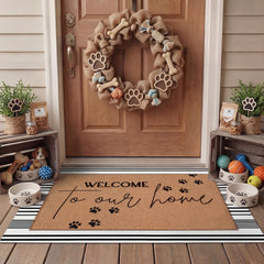 Tinideya welcome mat with Merry Christmas design