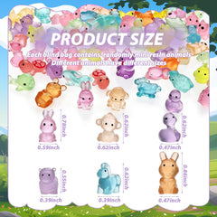 TINSKY mini resin animals displayed in a fairy garden