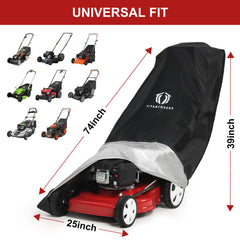 TITANCOVERS waterproof lawn mower cover in black