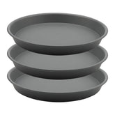 TITE Plant Saucer 12-inch grey tray front view