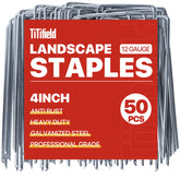 TiTifield 4-inch landscape staples pack of 50