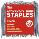 TiTifield U Shape Garden Stakes 50 Pack front view