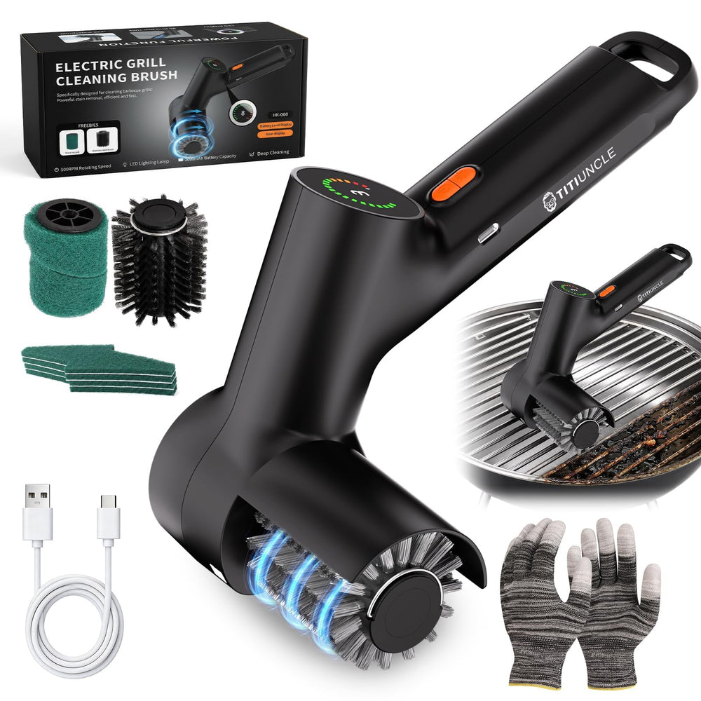 TITIUNCLE Electric Grill Cleaner Brush front view