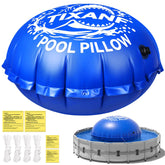 TIXANF 6Ft Winter Pool Pillow, blue, front view