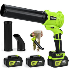 TNELTUEB cordless leaf blower green model front view