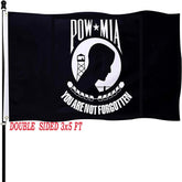 tnpun Pow Mia Flag 3x5 double-sided front view