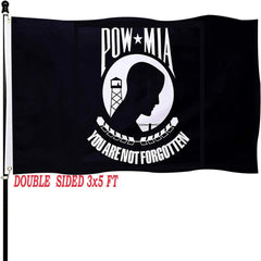 tnpun Pow Mia Flag 3x5 double-sided front view