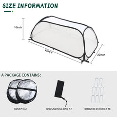ToBoom Raised Bed Garden Covers showcasing breathable mesh top