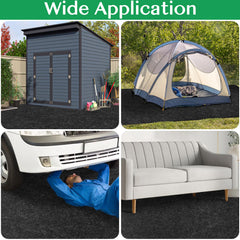 ToLanbbt Outdoor Storage Shed Floor Mat close-up of non-slip backing