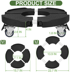 ToLanbbt plant caddy stand showing 360° wheels and sturdy design