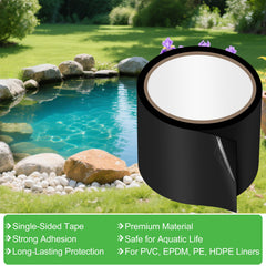 ToLanbbt Pond Liner Seam Tape application on pond liner