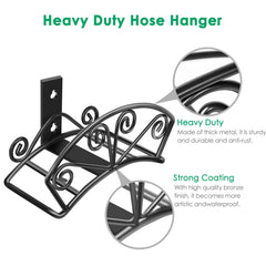 TomCare Garden Hose Holder side view showcasing the fan-shaped design