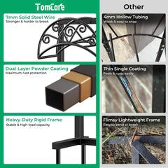 TomCare Hose Holder installed in a garden with hose