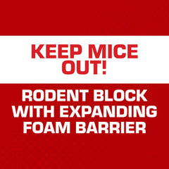Tomcat Rodent Block foam application in a gap