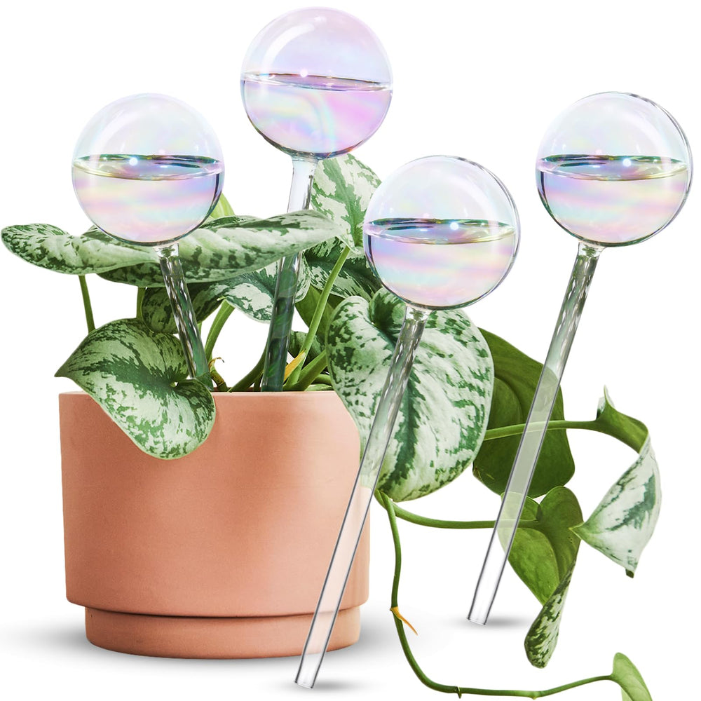 Tomorotec Rainbow Glass Plant Watering Globe front view