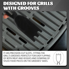 TonGass Grill Scraper Tool in use on a George Foreman grill