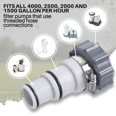 TonGass Hose Adapter with threaded collar detail
