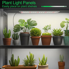 TONYFUL Grow Light Panel back view showing aluminum construction