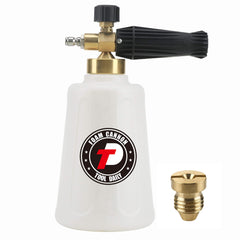 Tool Daily Foam Cannon front view with container