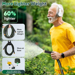 Toolasin Garden Hose 50FT with brass fittings close-up