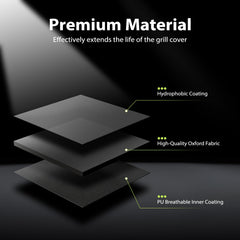 Topcrown Grill Cover showing reflective handles in low light