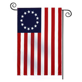 TOPFLAGS Betsy Ross Garden Flag front view with 13-star design