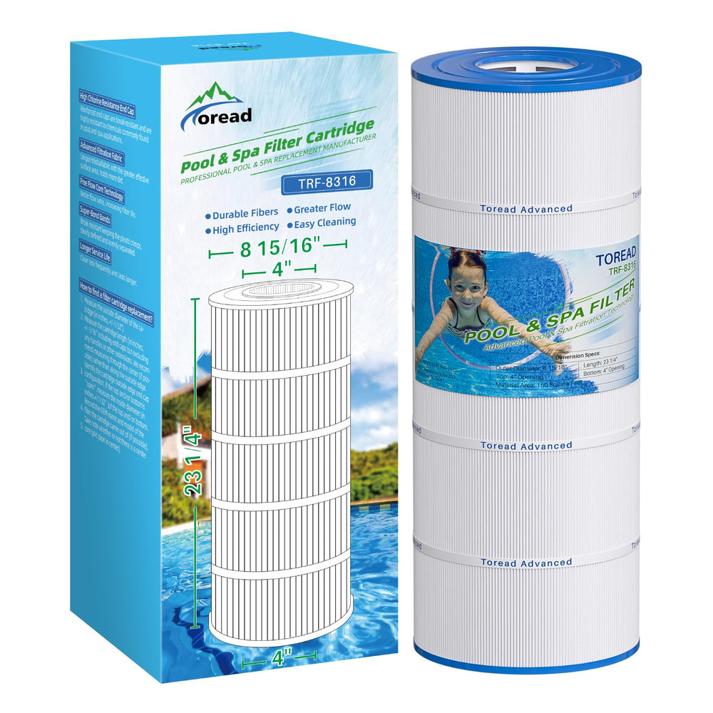 TOREAD PXST150 pool filter cartridge front view