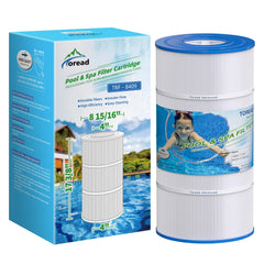 TOREAD TRF-8409 Pool Filter front view with dimensions