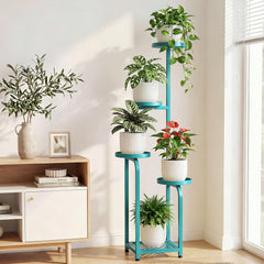 TOSKING 5-Tier Plant Stand displaying various plants