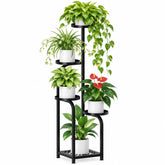 TOSKING Tall 5-Tier Plant Stand front view with five levels
