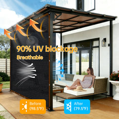 TOTOZAKUL shade cloth showing breathable fabric and mesh design