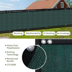 TOTU Privacy Screen Fence in a backyard setting