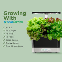 Touch-sensitive control panel of the AeroGarden Harvest