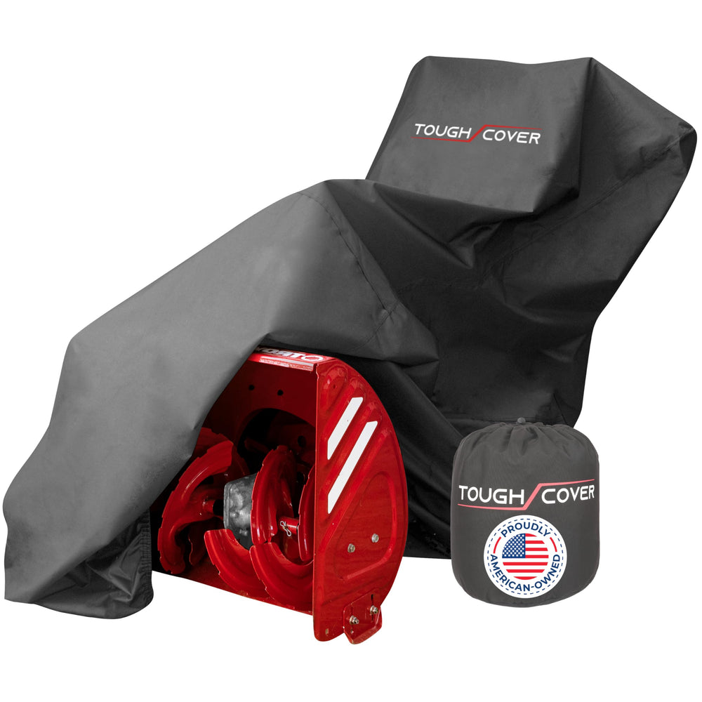Tough Cover Snow Blower Cover in black, front view