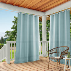TOWN & COUNTRY BASICS Cabana Solid Heavyweight Curtain Panel, Blue